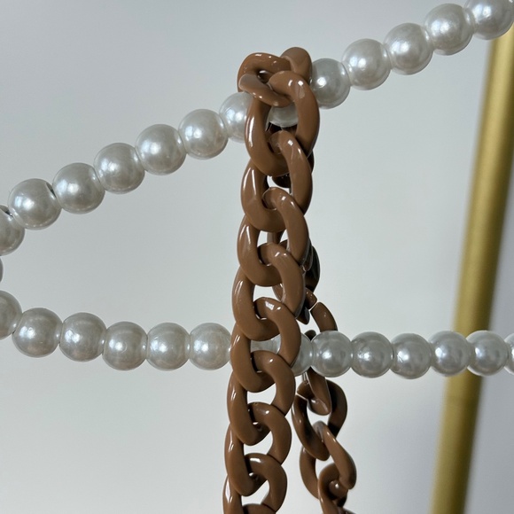 And Now This Satin Chain Strap Cowl Neck Top (NWT) - Picture 6 of 7